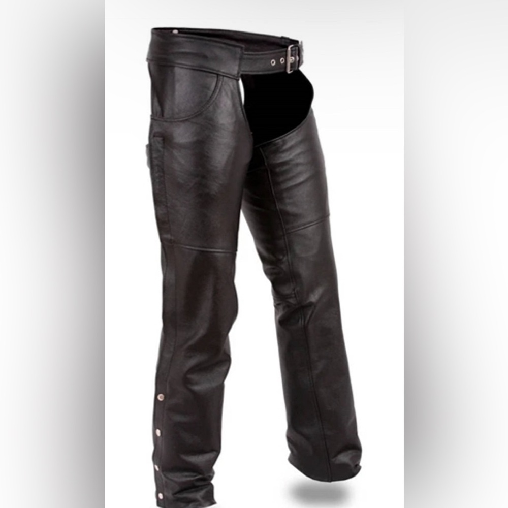 Harley Davidson Unisex Premium Cowhide Leather Motorcycle Chap•Size Unisex Small